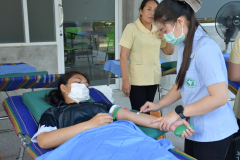 ร่วมจัดกิจกรรมบริจาคโลหิต